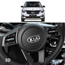 Interior Carbon Trim Sticker Handle Point with Navi Decal for Kia Seltos 2019+