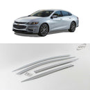 Chrome Window Vent Visor Rain Guard 4P Set D208 para Chevrolet Malibu 2016 - 2019