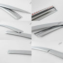 Chrome Window Vent Visor Rain Guard 4P Set D208 para Chevrolet Malibu 2016 - 2019