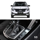 New Interior Carbon Trim Sticker Decal Gear Panel for Kia Seltos 2019+