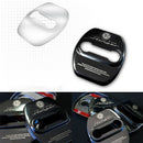 Nueva cubierta de acero inoxidable Stinger Door Striker Cover 4pcs para Kia Stinger 17-18 NEGRO