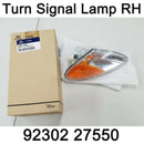 Nueva luz de lámpara de señal de giro delantera OEM RH 92302 27550 para Hyundai Tiburon 99-01