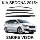 Nuevos protectores de lluvia deflectores de viseras de ventilación de ventana de humo para Kia Sedona 2015 - 2019