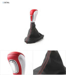 Nueva perilla de engranaje roja personalizada TUIX OEM original de Hyundai con botas para Veloster 2019 ~