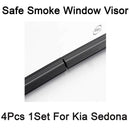 New Safe Smoke Window Visor Sun Rain Vent Guard 4 Pcs Set for Kia Sedona 2015+
