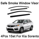 New Safe Smoke Window Visor Sun Rain Vent Guard 4 Pcs Set For Kia Sorento 10-15