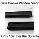 New Safe Smoke Window Visor Sun Rain Vent Guard 4 Pcs Set For Kia Sorento 10-15