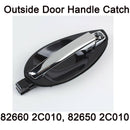 Nuevo juego de manija de puerta exterior genuina RH LH 82660 2C010 para Tiburon 03-08