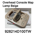 Nueva lámpara de mapa de consola superior genuina Beige 928214D100TW Kia Sedona 2006-2015