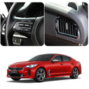 Nueva pegatina interior de carbono para volante y ventilación para KIA Stinger 17~20 (4 piezas)
