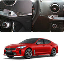 Nuevo embellecedor de tablero de salpicadero de pegatina de carbono Interior para KIA Stinger 17 ~ 20 (2 uds)