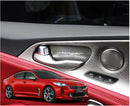 Nueva cubierta interior de moldura de cierre de puerta de aluminio para KIA Stinger 17 ~ 20 (juego de 4 piezas)