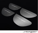 Nueva cubierta interior de moldura de cierre de puerta de aluminio para KIA Stinger 17 ~ 20 (juego de 4 piezas)