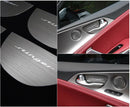 Nueva cubierta interior de moldura de cierre de puerta de aluminio para KIA Stinger 17 ~ 20 (juego de 4 piezas)