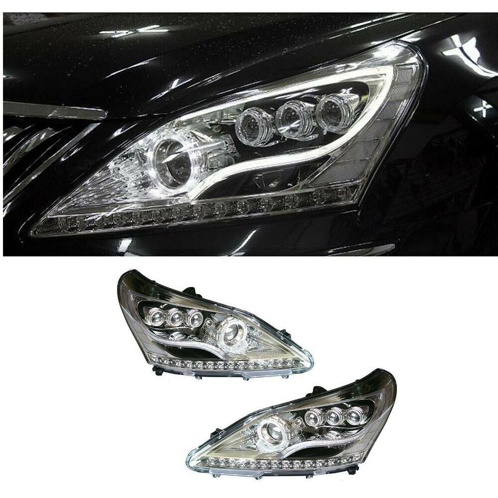 New OEM LED Head Lamp Head Light LH & RH SET for HYUNDAI EQUUS 2013-20