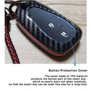 Funda de TPU con llave de fibra de carbono para Chevrolet para GM The Next Spark/All New Malibu/Trailblazer/Equinox