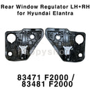 Genuine OEM Rear Window Regulator LH+RH 2p Set for Hyundai Elantra Sedan 17-20