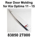 Moldura de marco de puerta trasera izquierda + derecha original OEM 2P SET para KIA OPTIMA 2011-2015