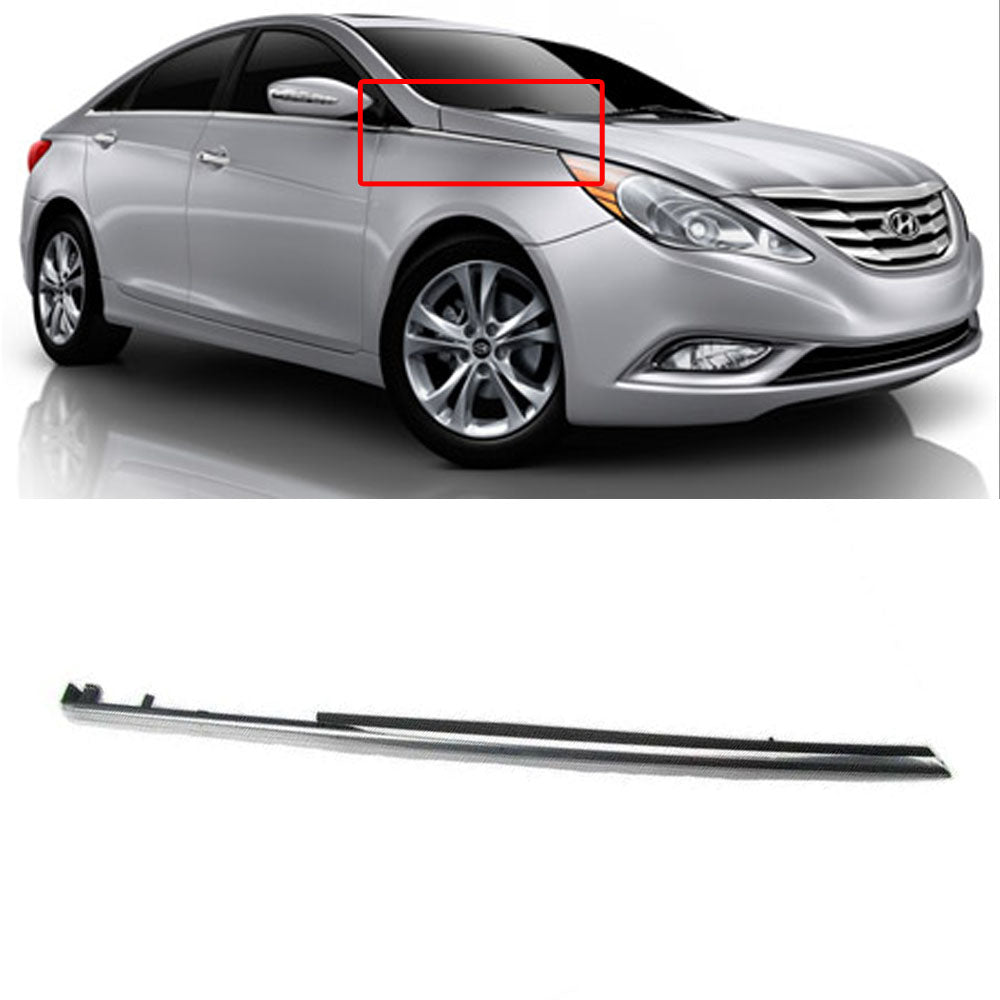 Moldura Cromada De Guardabarros Delantero Derecho Para Hyundai Sonata 2011-2014 – Acabado Brillante