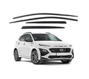 New Smoke Window Vent Visors Deflector Rain Guards 4p for Hyundai Kona 2021+