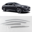 Chrome Window Visor Deflector Rain Guard D211 4P para Hyundai Grandeur IG 17-18
