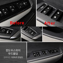 Moldura de panel de engranaje de madera mate Mayton + moldura de interruptor de ventana para Kia EV6 2022