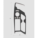 Moldura de panel de engranaje de madera mate Mayton + moldura de interruptor de ventana para Kia EV6 2022