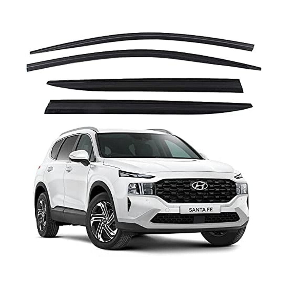 Window Deflectors For 2005-2011 Dodge Dakota Quad Cab - 4pc Smoke Tint Set