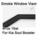 Safe Smoke Window Visor Sun Rain Vent Guard 4 Pcs Set for Kia Soul Booter 2020+