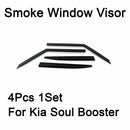 Safe Smoke Window Visor Sun Rain Vent Guard 4 Pcs Set for Kia Soul Booter 2020+