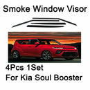 Safe Smoke Window Visor Sun Rain Vent Guard 4 Pcs Set for Kia Soul Booter 2020+