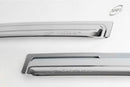Chrome Window Vent Visor Rain Guard 4P K669 for Kia Rondo / Carens 2007-2012
