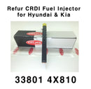 Refurbished Delphi CRDI Diesel Fuel Injector 33801-4X810 for TERRACAN, CARNIVAL