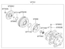 Compresor de aire acondicionado OEM 977014D700 para Kia Carnival Sedona 2006-2013