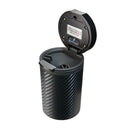 Bullsone Solar Charging LED Car Ashtray with Lid Cup Holder Smoke Remover