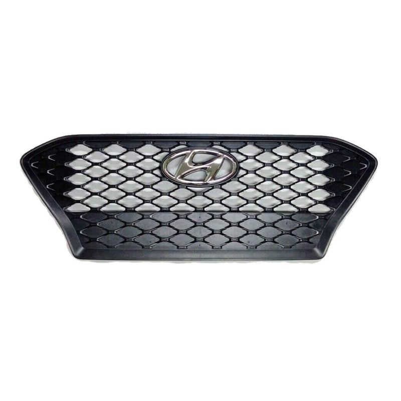 Front Upper Mesh Grille – Matte Black – For Hyundai Kona Hatchback 2018-2021 – JX OSPC8320MBK