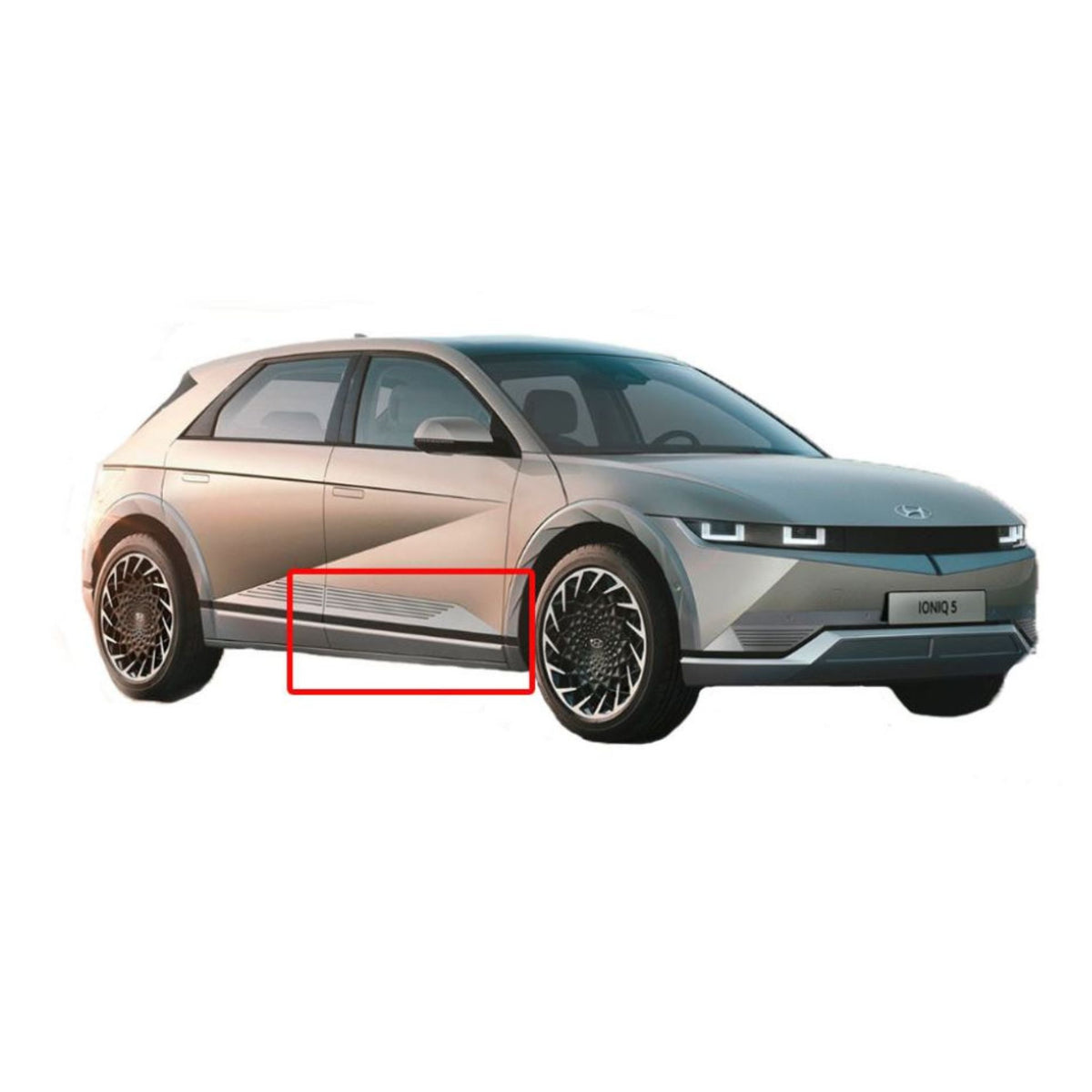 OEM Front Door Side Garnish RH Right 87722GI000CA Dark Gray for Hyunda