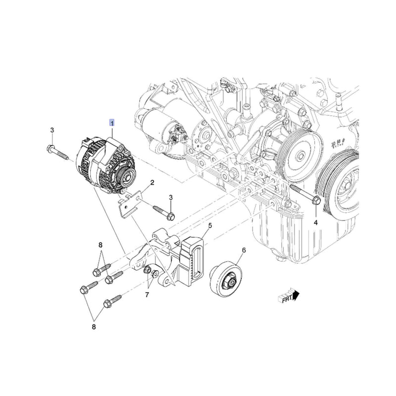 GM OEM Chevrolet Spark 2010-2012 Alternator Generator
