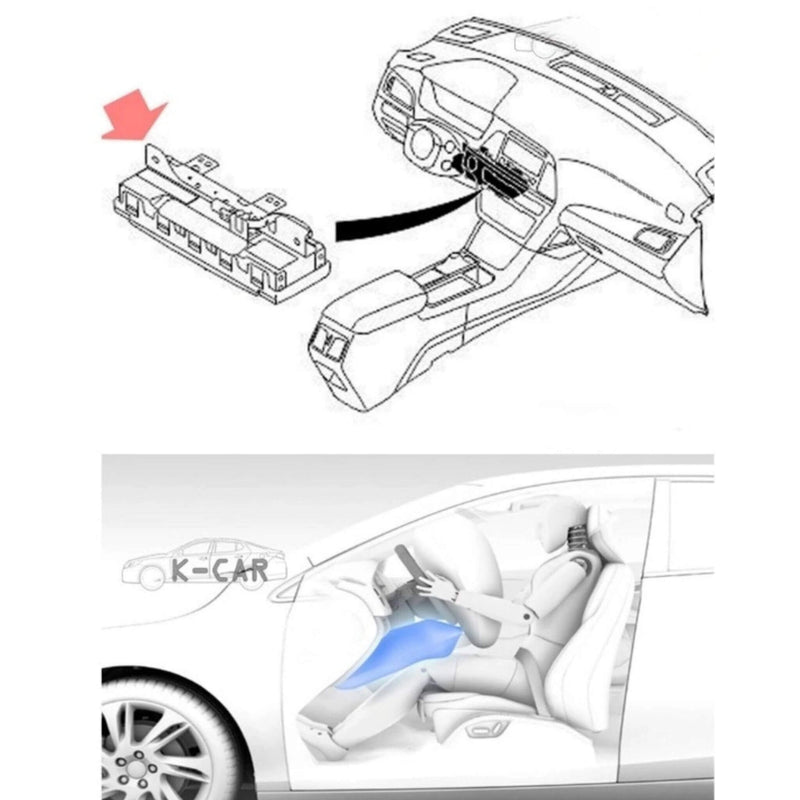 Módulo de airbag de rodilla original OEM 56970-2W000NBC para Hyundai Santa Fe XL 2013-2018 