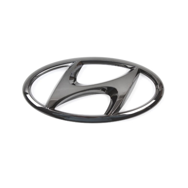 86300N9100 1p New OEM Front Grill H Logo Black Emblem for Hyundai Tucson 22-24