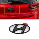 Rear H logo Emblem 1p High-Glossy Black Painted for Hyundai Veloster N 19-22