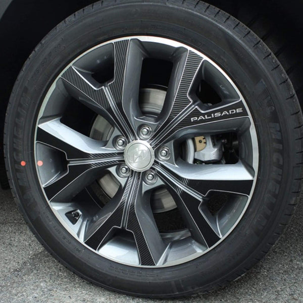 Calcomanía interior de carbono, cubierta de rueda de aleación de 20" para Hyundai Palisade 2019+