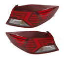 Genuine LED Tail Lights Lamp LH+RH Set 4pcs for Hyundai Elantra 2019-2020