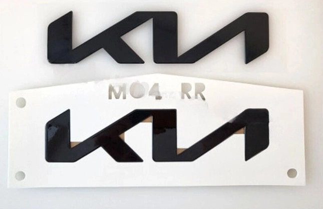 Front+Rear Logo Black High grossy Emblem 2p 1set for Kia Sorento MQ4 2022-2023