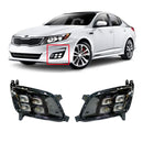OEM Fog Light LED Lamp + Cover Trim LH+RH 4P Set for Kia Optima K5 2014-2015