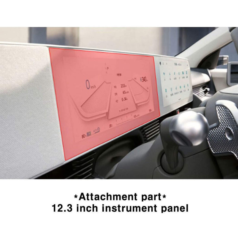 Nuevo IONIQ 5 Película de protección del panel de instrumentos de 12,3 pulgadas Bajo reflejo