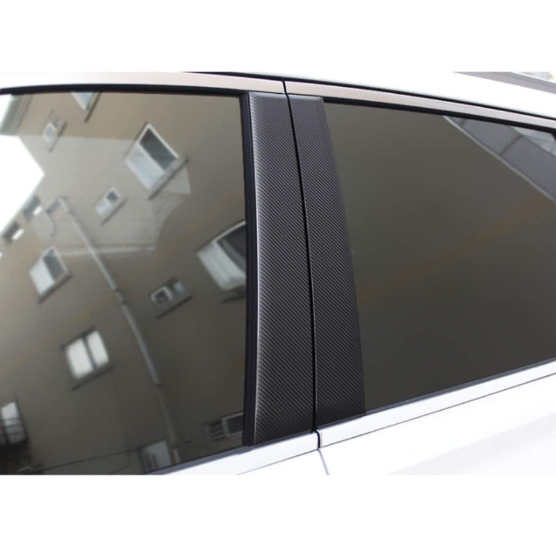 Nueva pegatina interior de carbono para pilar B para Hyundai Palisade 2019+ (juego de 6 piezas)
