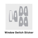 New Interior Carbon Trim Sticker Window Switch for Kia Seltos 2019+ (6Pcs Set)