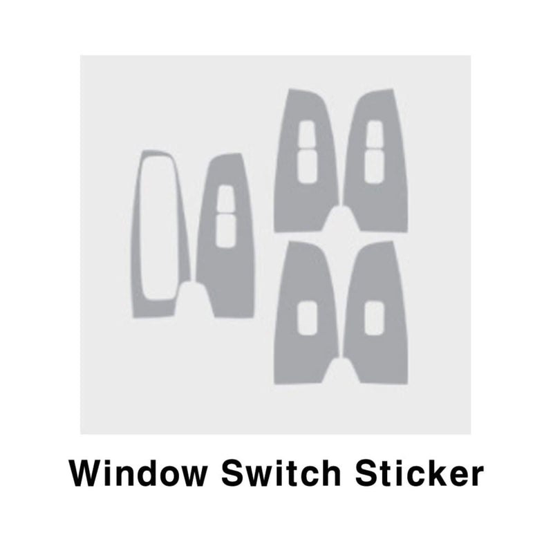Nuevo interruptor de ventana de pegatina de ajuste de carbono Interior para Kia Seltos 2019+ (juego de 6 uds)