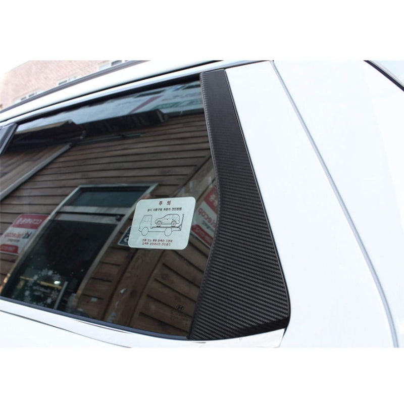 New Interior Carbon Trim Sticker B Pillar for Hyundai Palisade 2019+ (8 Pcs Set)